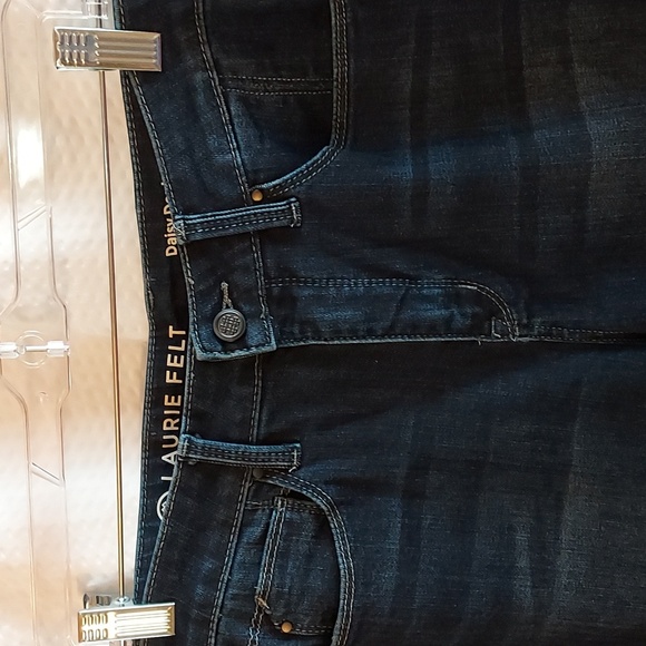 Laurie Felt Women's Shorts Daisy Denim Bermuda Shorts High Waist Cuffed … - Picture 2 of 16